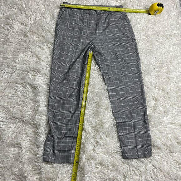 H&M Plaid White Black Dress Pants Womens 8 Slacks Trousers Bottoms Workwear - Picture 3 of 5